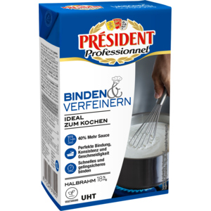 Président Crème légère 18 %, zum Binden und Verfeinern, 1 l Président Crème légère 18 %, zum Binden und Verfeinern, 1 l