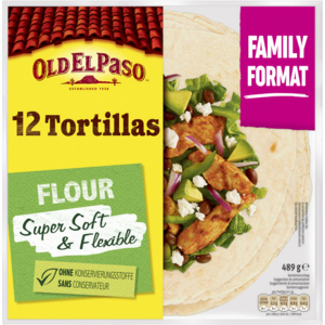 Old El Paso Flour Tortillas Family Pack, 489 g