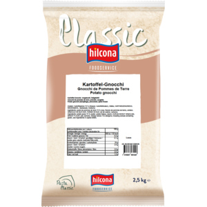 Hilcona Kartoffelgnocchi, tiefgekühlt, 2,5 kg Hilcona Kartoffelgnocchi, tiefgekühlt, 2,5 kg