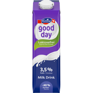 Emmi good day Milch laktosefrei 3,5%, UHT, 12 x 1 l Emmi good day Milch laktosefrei 3,5%, UHT, 12 x 1 l