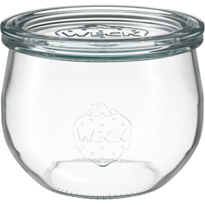 Weck Sturzglas Tulpe mit Deckel, 48 cl, Pack zu 4 Stück