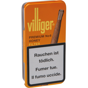 Villiger Premium No. 6 Honey, Pack zu 5 Etui x 10 Stück