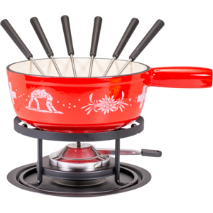 Käsefondue Set, Bonjour Suisse, 9 teilig, Ø 22 cm, 2 l