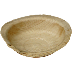 Fingerfood Schale Palmblatt, 120 x 25 mm, Pack zu 25 Stück