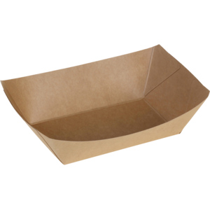 Schale Kraft PE braun 400 ml, Pack zu 250 Stück
