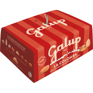 Galup Colomba mit Haselnussglasur, ganze Mandeln und Zuckergranulat, 750 g Galup Colomba mit Haselnussglasur, ganze Mandeln und Zuckergranulat, 750 g