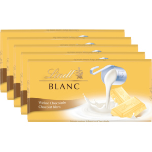 Lindt Blanc, 5 x 100 g Lindt Blanc, 5 x 100 g