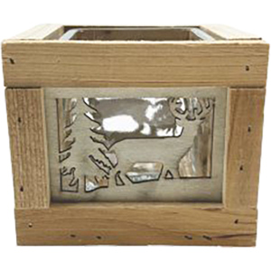 Windlicht Hirsch, 11 x 11 x 9 cm Windlicht Hirsch, 11 x 11 x 9 cm