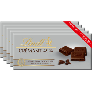 Lindt Crémant Surfin 49%, 5 x 100 g