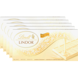 Lindt Lindor Weiss, 5 x 100 g Lindt Lindor Weiss, 5 x 100 g
