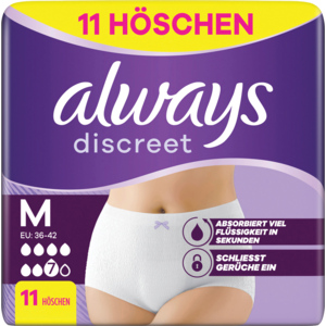 Always Discreet Inkontinenz Pants Plus, 11 Stück