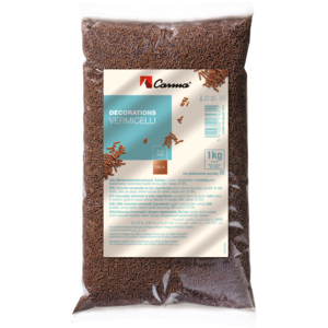 Carma Vermicelli Milch Schokoladenstreusel, 3 - 5 mm, 1 kg Carma Vermicelli Milch Schokoladenstreusel, 3 - 5 mm, 1 kg