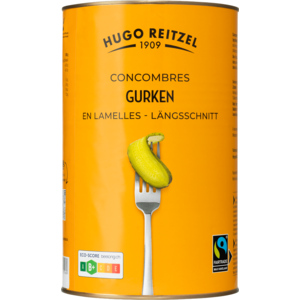 Hugo Reitzel Fairtrade, Max Havelaar, Gurken, längsschnitt, 4,2 kg Hugo Reitzel Fairtrade, Max Havelaar, Gurken, längsschnitt, 4,2 kg