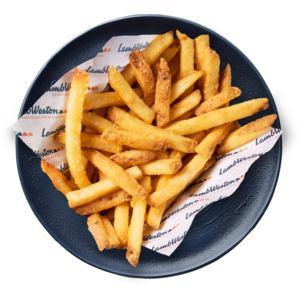 LW Really Crunchy Fries, 9 x 9 mm, Skin-On, TK, 4 x 2,5 kg LW Really Crunchy Fries, 9 x 9 mm, Skin-On, TK, 4 x 2,5 kg