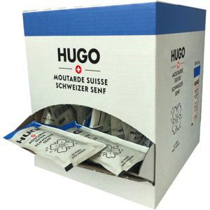 Hugo Schweizer Senf mild-würzig, 100 x 15 g Hugo Schweizer Senf mild-würzig, 100 x 15 g