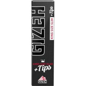 GIZEH BLACK King Size Slim Extra Fine + Tips