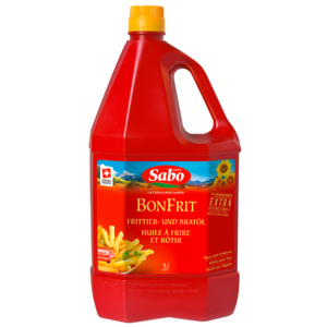 Sabo Bonfrit Frittier- und Bratöl, Suisse Garantie, 3 l Sabo Bonfrit Frittier- und Bratöl, Suisse Garantie, 3 l