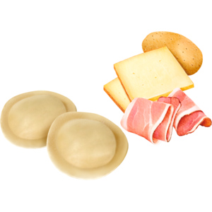 Parmadoro Tortelli Raclette Speck, tiefgekühlt, 2 x 2 kg