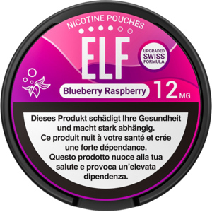 5 x ELF Nicotine Pouches Blueberry Raspberry, 12mg