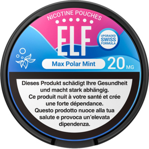 5 x ELF Nicotine Pouch Max Polar Mint 20mg