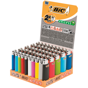 Bic Feuerzeug Mini, assortiert, J25, 50 St Bic Feuerzeug Mini, assortiert, J25, 50 St