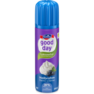Emmi good day Halbrahm 30%, laktosefrei, UHT, 12 x 250 g Emmi good day Halbrahm 30%, laktosefrei, UHT, 12 x 250 g