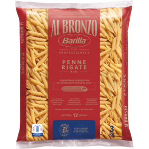 Barilla Al Bronzo Penne Rigate, N° 352, 3 x 3 kg Barilla Al Bronzo Penne Rigate, N° 352, 3 x 3 kg