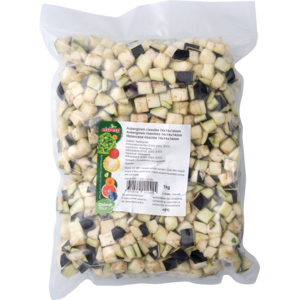 Auberginen Rissolée, 14 x 14 x 14 mm, 3 kg