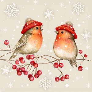 Atelier Servietten "Birdy Talk" 33 x 33 cm, Pack zu 20 Stück Atelier Servietten "Birdy Talk" 33 x 33 cm, Pack zu 20 Stück
