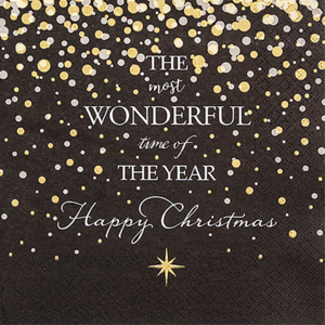 Homefashion Servietten "Christmas Glamour" 33 x 33 cm, Pack zu 20 Stück Homefashion Servietten "Christmas Glamour" 33 x 33 cm, Pack zu 20 Stück
