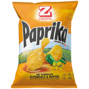 Zweifel Chips, Paprika, 10 x 280 g
