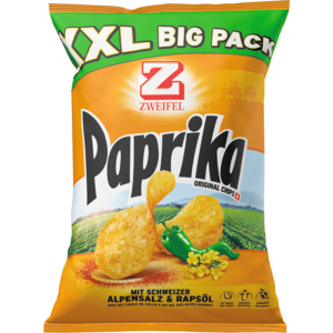 Zweifel Chips Paprika XXL, 8 x 380 g