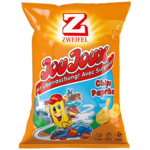 Zweifel Joujoux Chips Paprika, 16 x 42 g