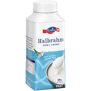 Emmi Halbrahm 25%, pasteurisiert, 8 x 3,3 dl Emmi Halbrahm 25%, pasteurisiert, 8 x 3,3 dl