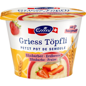 Emmi Griess Töpfli Rhabarber Erdbeer, 6 x 175 g Emmi Griess Töpfli Rhabarber Erdbeer, 6 x 175 g