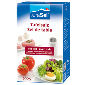 JuraSel Tafelsalz mit Jod, 500 g JuraSel Tafelsalz mit Jod, 500 g