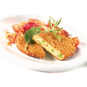 Nature Gourmet Gemüse Schnitzel, vegetarisch, tiefgekühlt, 4 x 9 x 112 g