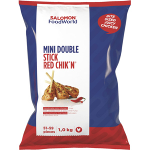 Salomon Red Chik'n Mini Double Stick, rotes Curry, 18 g, Deutschland,  tiefgekühlt, 1 kg