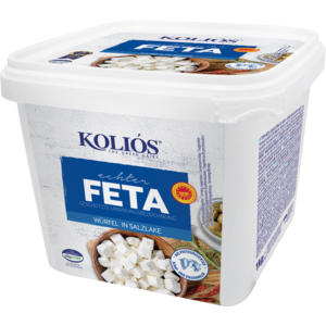 Kolios Feta DOP, Würfel, 1 kg Kolios Feta DOP, Würfel, 1 kg