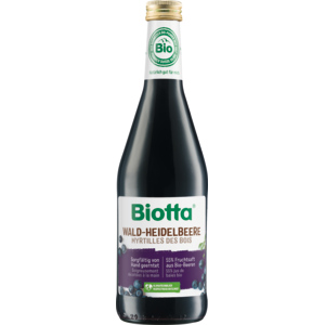Biotta Bio Wald-Heidelbeer, Flasche zu 50 cl