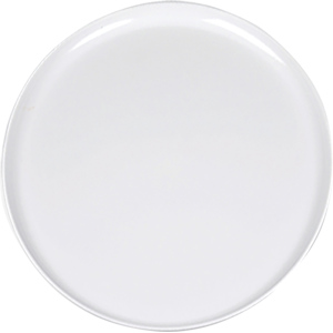 Platte Kunststoff SAN Ø 30 cm weiss
