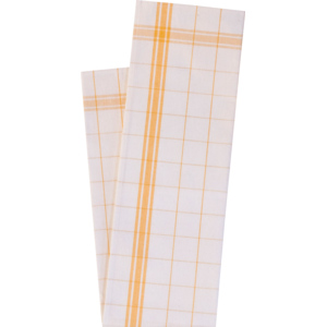 Küchentuch Halbleinen 47 x 85 cm gelb Pack zu 6 Stück