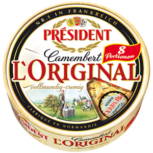 Président Camembert l'original, portionen, 8 x 30 g Président Camembert l'original, portionen, 8 x 30 g