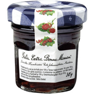 Bonne Maman Konfitüre Johannisbeeren / Himbeeren, Portionen, 15 x 30 g