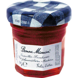 Bonne Maman Konfitüre Johannisbeeren / Himbeeren, Portionen, 4 x 15 x 30 g Bonne Maman Konfitüre Johannisbeeren / Himbeeren, Portionen, 4 x 15 x 30 g