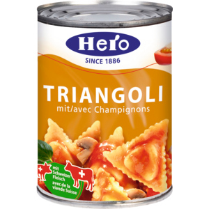 Hero Triangoli mit Champignons, 425 g Hero Triangoli mit Champignons, 425 g
