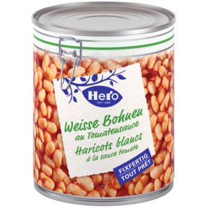 Hero Weisse Bohnen an Tomatensauce, 6 x 880 g