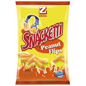 Snacketti Peanut Flips, Beutel zu 120 g Snacketti Peanut Flips, Beutel zu 120 g