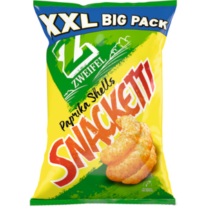 Zweifel Snacketti Paprika Shells, 10 x 225 g