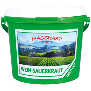 Schöni Masshard Wein Sauerkraut gekocht fixfertig, 5 kg Schöni Masshard Wein Sauerkraut gekocht fixfertig, 5 kg
